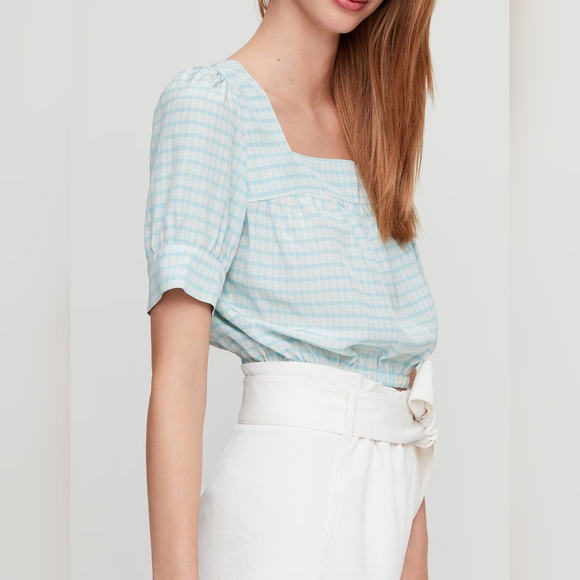 Wilfred Trinette Blouse In Espace/Fresca Check - Picture 3 of 13